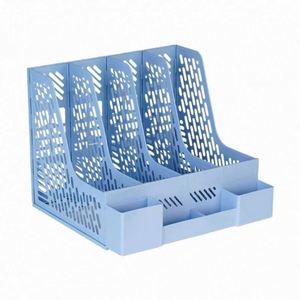 Desktop Plastic Magazine Racks Desk Magazine Organizers Plastic <b>File</b> Organizers Magazine <b>Storage</b> Holders for Office Home School - Product Image 5
