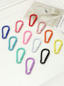 Mosquetón n. ° 5 en forma de calabaza, aleación de aluminio pintada de Color, ajuste Manual, botella de agua de Metal, gancho para llave, accesorios de joyería - Product Image 4