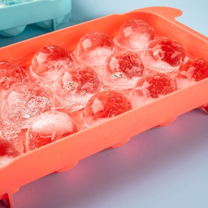 Bandeja de hielo de bola redonda con logotipo personalizado, molde de plástico para hacer bolas de hielo, <span class=keywords><strong>Mini</strong></span> bandeja de cubitos de hielo circular de 15 cavidades para beber whisky y jugo - Product Image 5