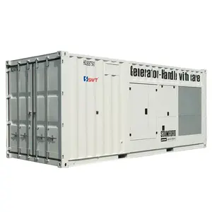 Listino prezzi trifase carburante design moderno generatore diesel gruppo elettrogeno tipo contenitore ad alta potenza 2600kW/3250kVA