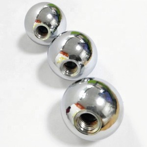 Bolas de acero inoxidable AISI 30MM con orificio roscado M4 32mm 40mm <span class=keywords><strong>45mm</strong></span> Bola de rodamiento de acero roscado con orificio