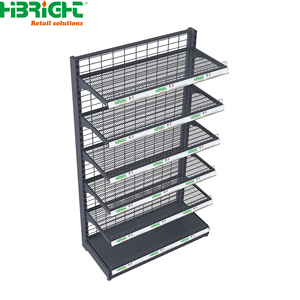 Prácticos Estantes Metálicos para Supermercados, Exhibidores Transpirables para Vegetales Frescos en el Mercado - Product Image 2
