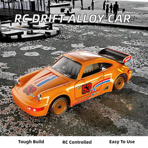 Dwi Dowellin 1/43 Scale RC Drift Alloy Car 2.4G 4WD 4-Channel Full Proportional Control Electric Racing Car USB <b>Cable</b> 30M Range - Product Image 2