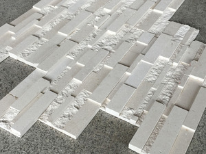 Piedra de Diseño Apilada, Piedra Cultural para Paredes, Ladrillo de Piedra, Piedra Lengde, Piedra Caliza Blanca, Panel de Revestimiento de Piedra Cultural - Product Image 4