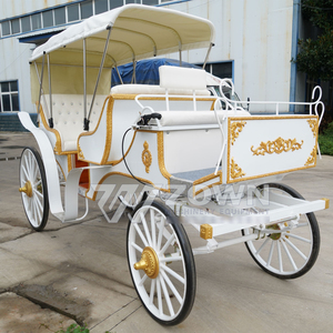 Calèche électrique personnalisée pour événements spéciaux, limousine de tourisme, calèche vintage blanche - Product Image 3