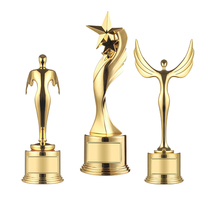 Trophée d'étoile d'or 3D personnalisé Prix en métal Gravure au laser Trophées sportifs découpés