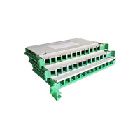 Plateau de raccordement professionnel pour fibres optiques 12/24 cœurs, empilable en ABS, organisateur de raccordement par fusion, modèle SYN-2.0, connecteurs SC/LC/FC