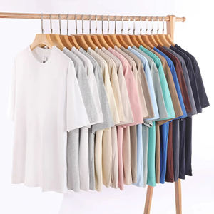 T-shirt en pur coton à double fil épais 260G 38 couleurs d'été - Product Image 5