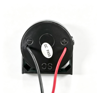Buzzer Piezo 105dB dengan Suara Burung, Casing Hitam, Sirine Peringatan untuk Forklift, Peralatan Industri, Sistem Alarm Keamanan