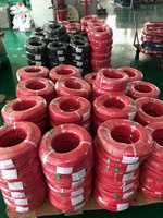 Hexie 2awg 4awg 6awg 8awg 10awg 12awg 14awg 16awg 18awg 200M fil de Silicone rouge noir câble en caoutchouc de Silicone Flexible résistant à la chaleur