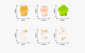 Figurine en résine Kawaii 3D Pastel Goth <span class=keywords><strong>Grand</strong></span> Bec d'animal, peinte à la main, pour tableau de bord de voiture, accessoires de décoration intérieure, vente en gros pour le jardin - Product Image 4