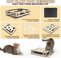 Caja de Rascador para Gatos de Madera Maciza Grande al por Mayor - Soporte para Logotipo Personalizado