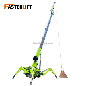 Mobiler Spinnen kran 3 Tonnen 5 Tonnen 8 Tonnen 10 Tonnen Teleskop ausleger 360-Grad-Mini-Raupen-Hydraulikkran, der 14m mit Fliegen ausleger hebt - Product Image 3
