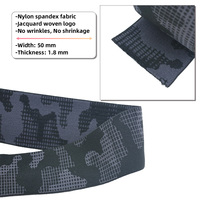 Bande élastique en nylon jacquard de haute qualité de 50 mm pour accessoires vestimentaires, pantalons, sous-vêtements, textiles de maison.