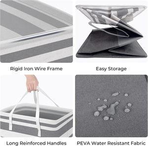 Cesto per <span class=keywords><strong>Bucato</strong></span> Personalizzato Impermeabile Grande Autoportante Pieghevole Alto - Product Image 5