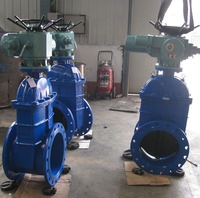 Actionneurs de vannes à opercule manuels en fonte ductile Z945X-16Q GGG50 à siège résilient 100NM IP55