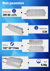 Krachtige 50W Rf Versterkermodule Met Breedbandfrequentiebereik 6500-7200 Mhz Voor Draadloze En Rf-Toepassingen - Product Image 5