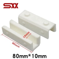 Insert de patin de guidage d'ascenseur 80x16mm 80x10mm pour rail principal de contrepoids de cabine, patin coulissant universel, pièce de rechange