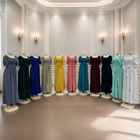 Robes décontractées d'été à manches courtes, imprimées à pois floraux, taille naturelle, vente en gros