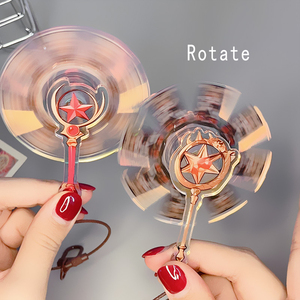 Anime dibujos animados láser giratorio varita mágica acrílico colgante giro <span class=keywords><strong>SAKURA</strong></span> <span class=keywords><strong>Card</strong></span> <span class=keywords><strong>Captor</strong></span> <span class=keywords><strong>llavero</strong></span> - Product Image 4