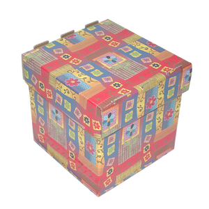 Factory Direct Custom Corrugated Storage Box Kraft Paper Glossy Lamination Embossing Pattern Designed Product Matt Lamination - Product Image 1