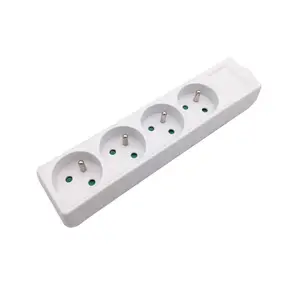 4-Gang French type power extension electrical socket