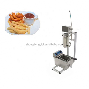 เครื่องทำชูโรส์ไฟฟ้าแบบสเปน พร้อมตัวเลือกแบบแมนนวล/อัตโนมัติ ถังทอดแก๊สแบบจุ่ม สำหรับร้านเบเกอรี่ ใช้กับวัตถุดิบน้ำนม - Product Image 4