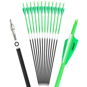 Arco e freccia per la caccia 31 pollici misto in fibra di carbonio ID 6.2mm 500 della colonna vertebrale con altri prodotti di tiro - Product Image 5