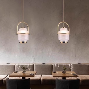 <span class=keywords><strong>Lampadario</strong></span> Nordic Semplice per Ristorante, Faretto di Lusso di Design LED 3000K in Vetro e Ferro per Catering, Hot Pot, Caffè, Bar, Bancone - Product Image 3