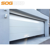 Panel de Puerta de Garaje Seccional de Acero Impermeable con Acabado Moderno y Construcción de Acero Galvanizado para Aplicaciones en Villas
