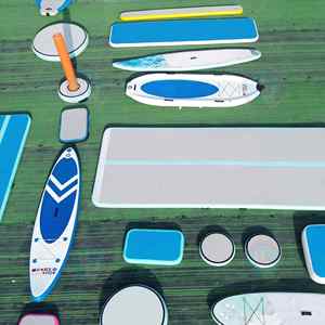 Tappetino da <span class=keywords><strong>ginnastica</strong></span> su misura per pista d'aria per SUP Paddle Board Water Float Board Stock tappetino gonfiabile da allenamento per Fitness e sport all'aria aperta - Product Image 1
