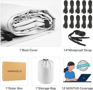 Cubierta de <span class=keywords><strong>barco</strong></span> personalizada 1200D de 14-18 pulgadas, cubierta de <span class=keywords><strong>barco</strong></span> universal protegida UV impermeable de alta calidad - Product Image 2