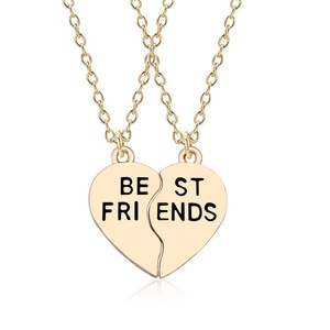 Mode nouveaux <span class=keywords><strong>meilleurs</strong></span> <span class=keywords><strong>amis</strong></span> <span class=keywords><strong>pour</strong></span> toujours lettres coeur alliage pendentif copines collier - Product Image 2