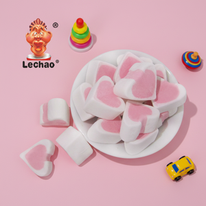 20g Venta <span class=keywords><strong>al</strong></span> <span class=keywords><strong>por</strong></span> <span class=keywords><strong>mayor</strong></span> de fábrica Caramelos blandos de corazón de colores mezclados Halal, Malvaviscos dulces con sabor a frutas - Product Image 1