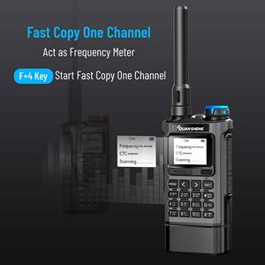 Walkie Talkie Quansheng UV K1 Mini Kong 5W con Certificación CE FCC ROHS, Batería Extendida y Corta Opcionales, Transceptor Multibanda, Radioaficionado - Product Image 6