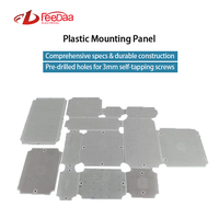Plaque de base en plastique pour boîtier électrique extérieur, panneau d'installation en nid d'abeille pour la fixation et l'étanchéité du boîtier de câblage