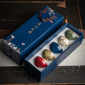 5 unids/set tazas de té de estilo japonés hechas a mano de cerámica Kung Fu té café vino cerveza juego de tazas estilo antiguo taza tazón taza de té - Product Image 2