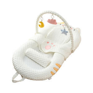 <span class=keywords><strong>Cuna</strong></span> Colecho <span class=keywords><strong>para</strong></span> Bebé de 0 a 18 Meses, Portátil, Transpirable, Malla 3D, Relleno de Algodón PP y Felpa, Cojín Suave Antibacteriano - Product Image 1
