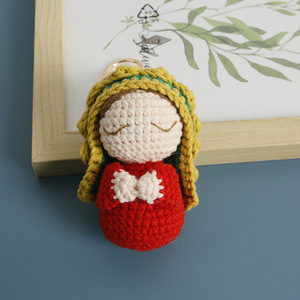 Muñeca <span class=keywords><strong>de</strong></span> Ganchillo <span class=keywords><strong>de</strong></span> <span class=keywords><strong>la</strong></span> <span class=keywords><strong>Virgen</strong></span> María, Amigurumi, Muñeca Cristiana, Nuestra Señora <span class=keywords><strong>de</strong></span> <span class=keywords><strong>Guadalupe</strong></span>, Jesús, Llavero, Regalo <span class=keywords><strong>de</strong></span> Bautizo - Product Image 1