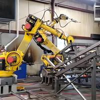 Ligne d'assemblage automatique robuste avec contrôle PLC et intégration de station de soudage robotisée haute efficacité pour l'automatisation de la fabrication