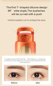 24-Hour Long Lasting <b>Electric</b> Heated Mini Eyelash Curler Flexible Silicone <b>Pad</b> for Women - Product Image 5