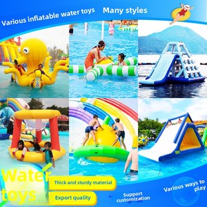 Parc aquatique, piscine à balles, jouets aquatiques gonflables, balançoire en maille PVC, bateau banane, toupie, trampoline, équipement de divertissement - Product Image 3