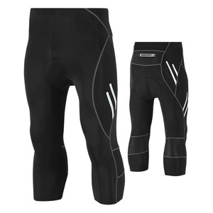 Cuissard à bretelles pour hommes, <span class=keywords><strong>collant</strong></span> 4D rembourré Capri pantalon de vélo poche cachée UPF 50 + collants pantalon de vélo - Product Image 3
