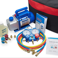 Kit d'outils de réfrigération, 5cfm, pompe à vide à simple étage et 2 voies, kit de jauge de collecteur en aluminium, pour système HVAC, en chine