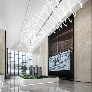 <span class=keywords><strong>Suspension</strong></span> de lustre à <span class=keywords><strong>tube</strong></span> triangulaire au design moderne pour hôtel villa grande lampe à <span class=keywords><strong>suspension</strong></span> LED - Product Image 1