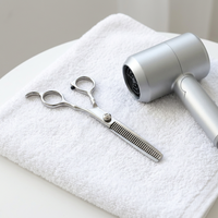 Ciseaux de coiffure professionnels en acier inoxydable de haute qualité pour droitiers, manche moyen, légers, 30 cm, vente en gros