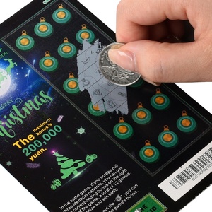 Tarjetas de Raspar para Lotería de Alta Calidad, Impresas en Fábrica, con Núcleo Negro, Ideales para Eventos Deportivos y Promociones - Product Image 1
