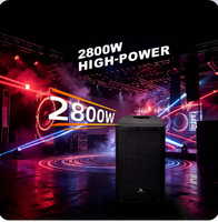Système de sonorisation PA actif 15 pouces en colonne en plastique 2800W de puissance de crête avec DSP pour mariages, conférences, spectacles de rue et performances mobiles