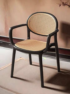 Nouvelle chaise de <span class=keywords><strong>salle</strong></span> à <span class=keywords><strong>manger</strong></span> empilable en plastique à 4 pieds, extra épaisse, avec dossier, pour usage domestique, restaurant et commercial - Product Image 6