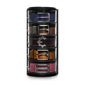 Belt Organizer Acrylic Belt Display Case Storage Accessories like Belts, Jewelry, Watch , Cosmetics, Makeup Organizer, Bracelets